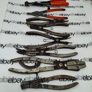 KD Tools 8 Piece Snap Ring Pliers Lot! Vintage